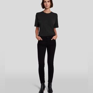 7 For All Mankinf B(air) The High Waist Skinny Black Jeans Size 27